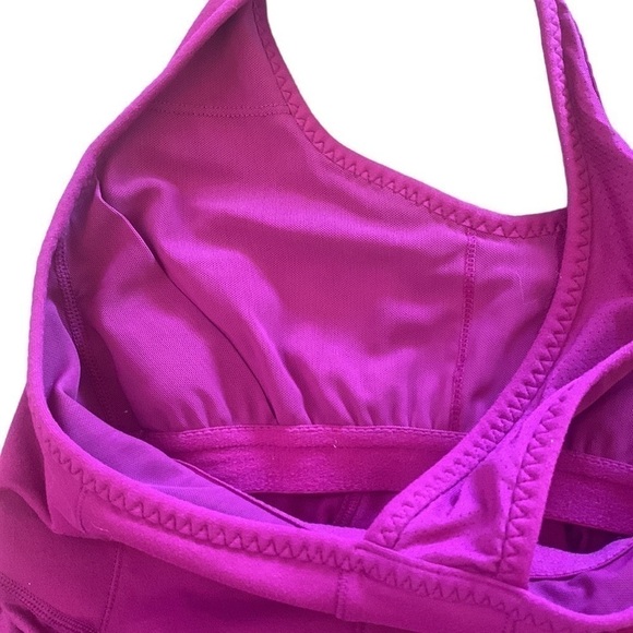 Zella Racerback Work Out Yoga Burgundy‎ Tank Top Size S - Picture 4 of 5